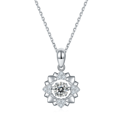 s925 Dancing Diamond Original Moissanite The Gallery Necklace